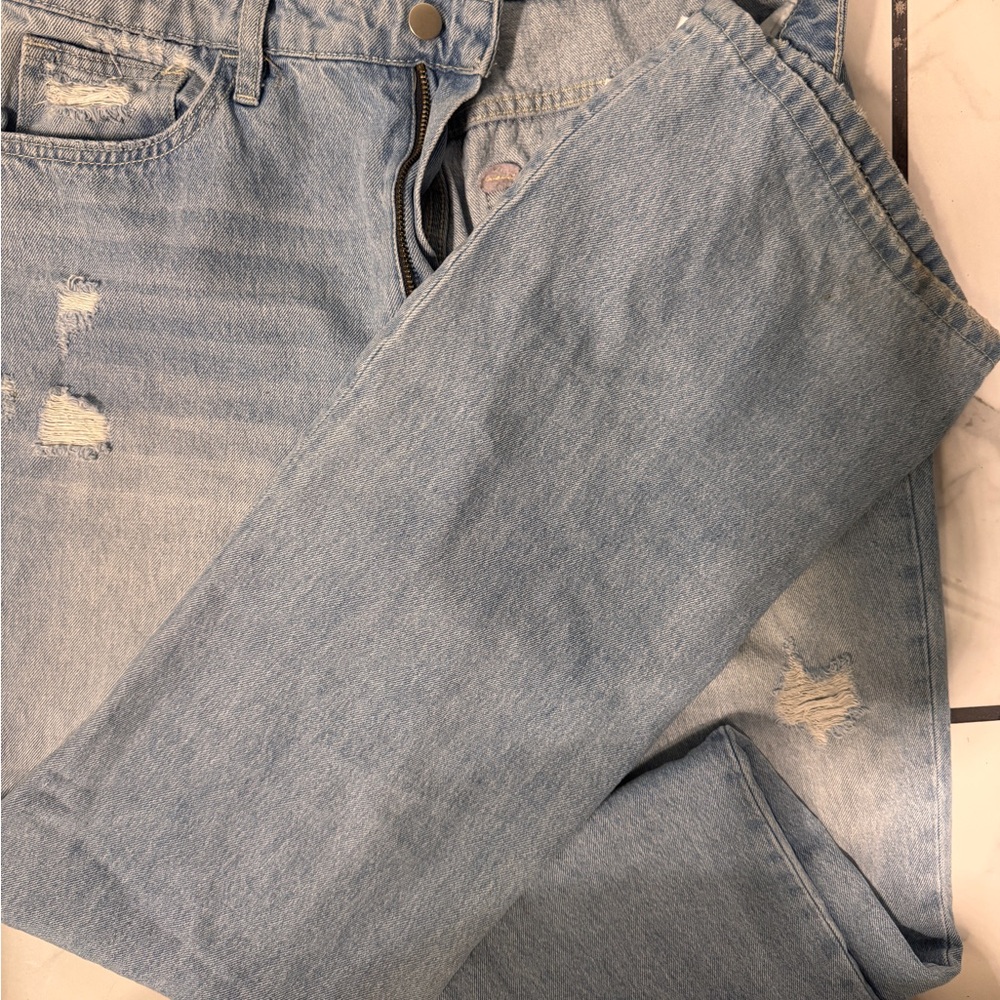 Altar'd State Sky Blue Wide Leg Jeans